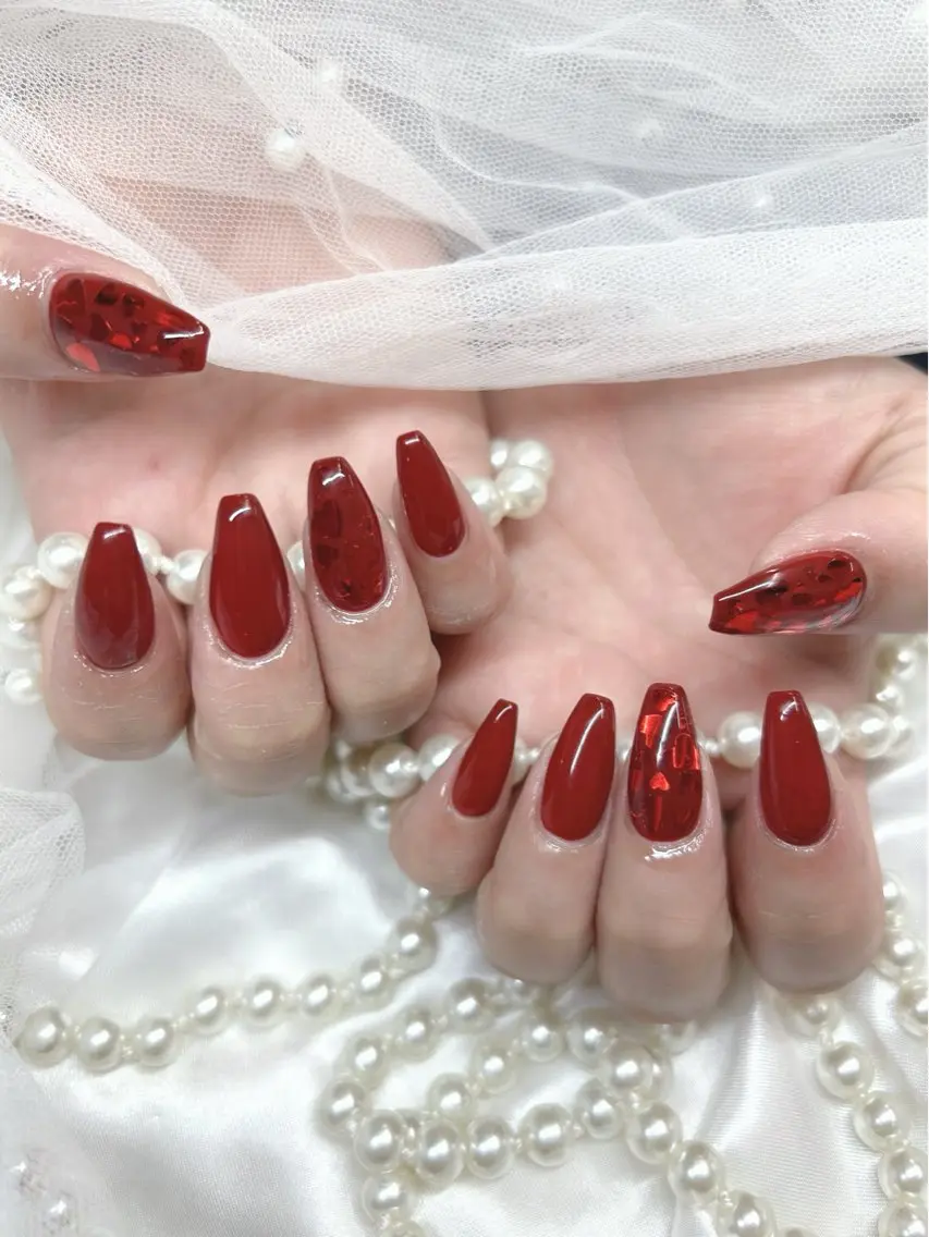 セミロング ハンドネイル Nailsalon Angeのネイルデザイン