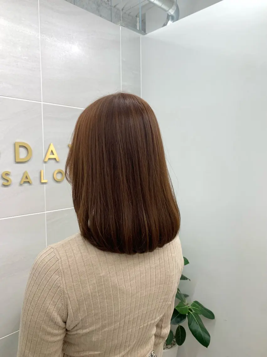 ミディアム カラー カット ヘアカラー ヘッドスパ 本格ヘッドスパ🌿 ×ヘア 佐藤のヘアスタイル