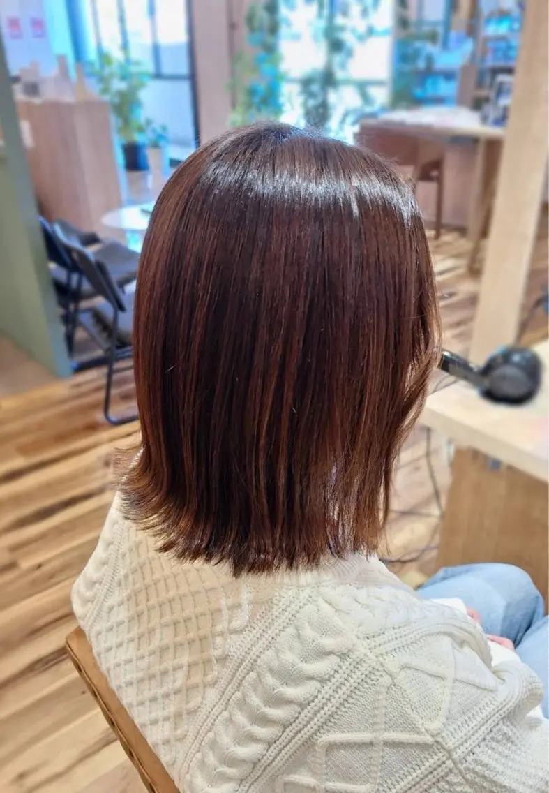 ミディアム カラー ヘアカラー RAPTURE 宇野栞菜のヘアスタイル