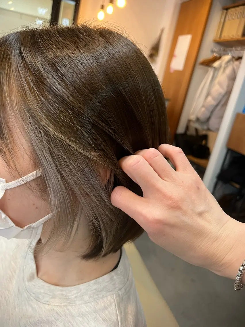 ショート ショートヘア カット ヘアカラー 阪神西宮★JUNO 川﨑温子のヘアスタイル