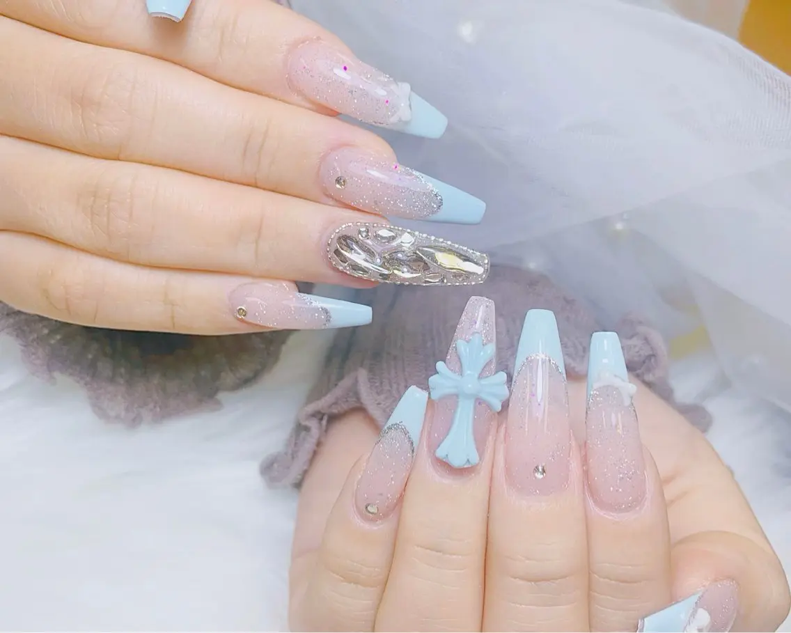ネイル チークネイル 長さ出し フットネイル 韓国ネイル マグネットネイル ハンドネイル ハンドケア AN NAIL _HOAのネイルデザイン