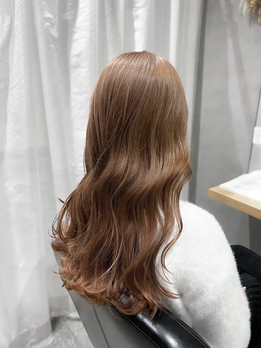 ロング カラー カット ヘアカラー トリートメント 福本 梓のヘアスタイル