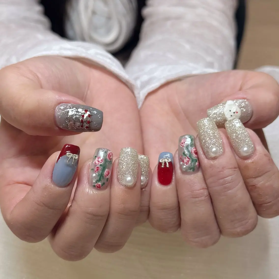 ネイル ハンドネイル 新井 ひなののネイルデザイン