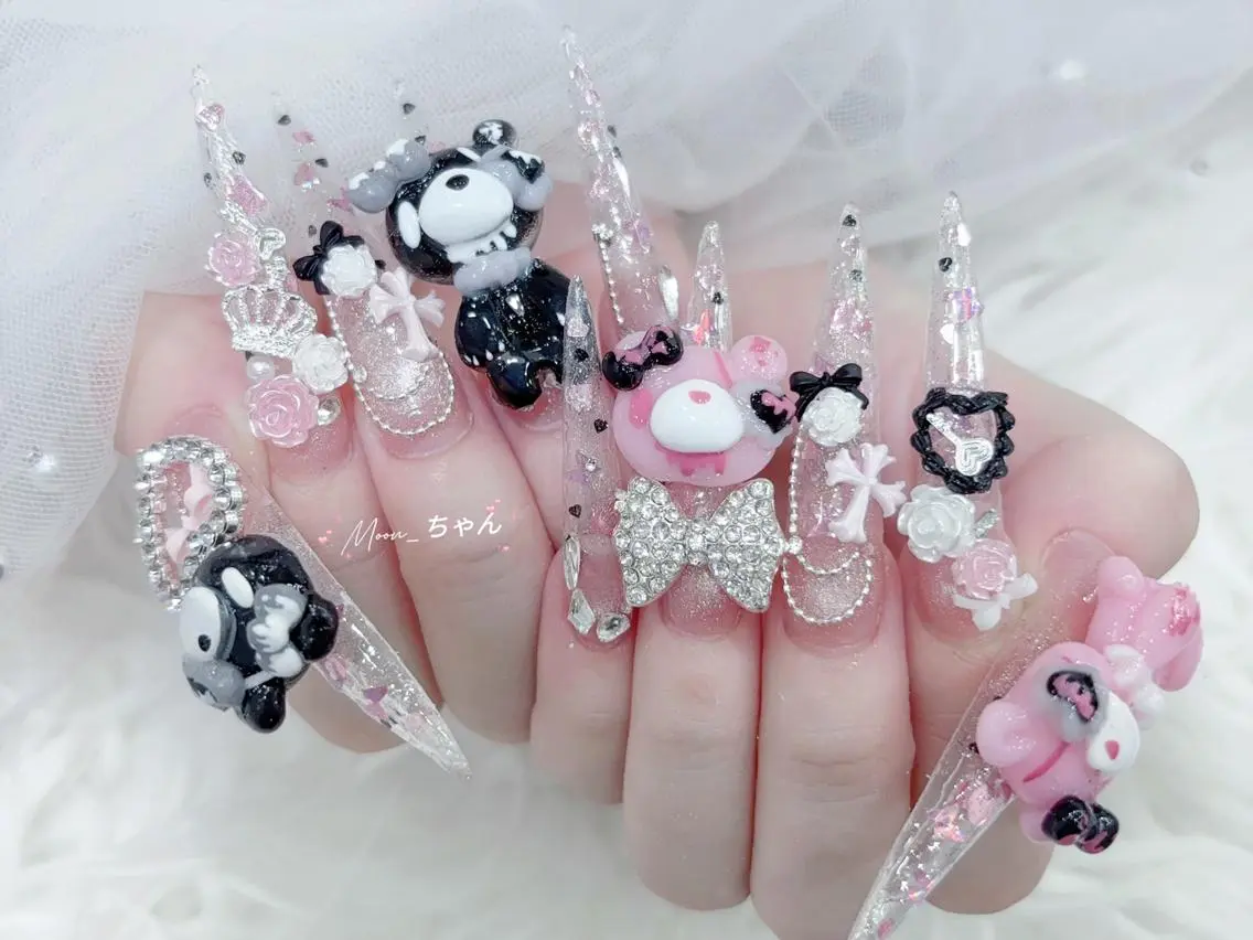 ネイル 成人式 大理石ネイル(マーブル) リボン ネイルチップ 冬ネイル k.bi nailsalonのネイルデザイン
