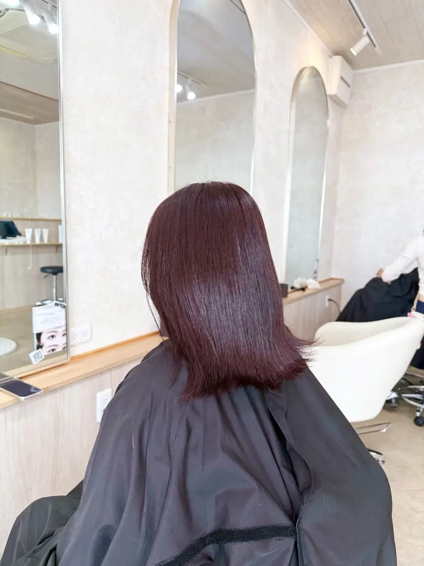 ミディアム カラー カット ヘアカラー Nanami． 七海のヘアスタイル