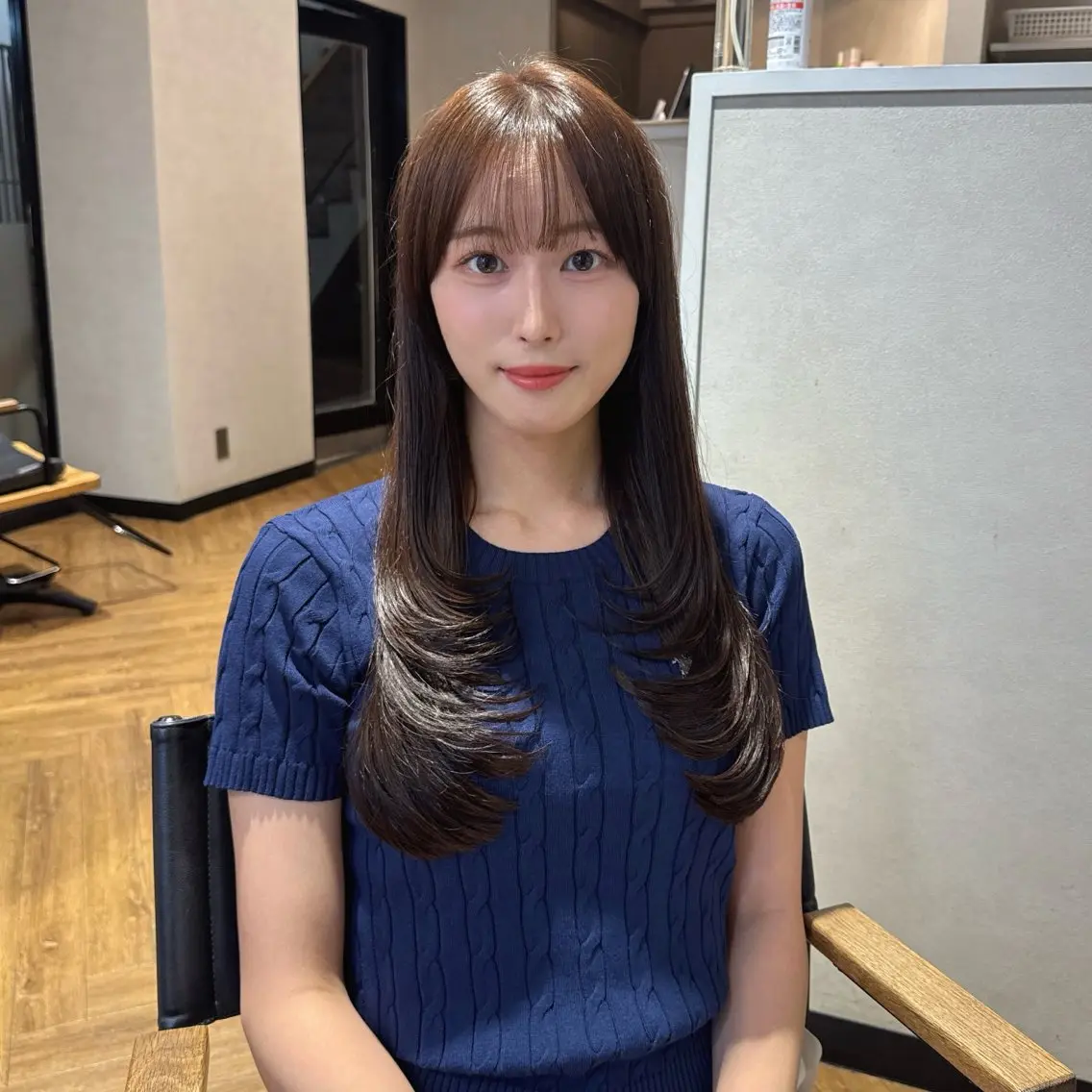 ロング 髪質改善 似合わせカット トリートメント Anju/小顔カット /似合わせカラーのヘアスタイル