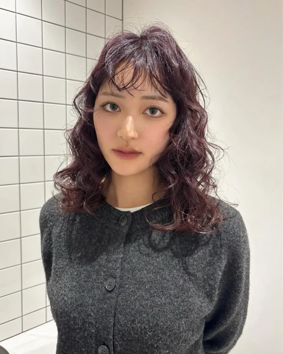ミディアム カラー MANA/上野/ カラーモデル🖤✨のヘアスタイル