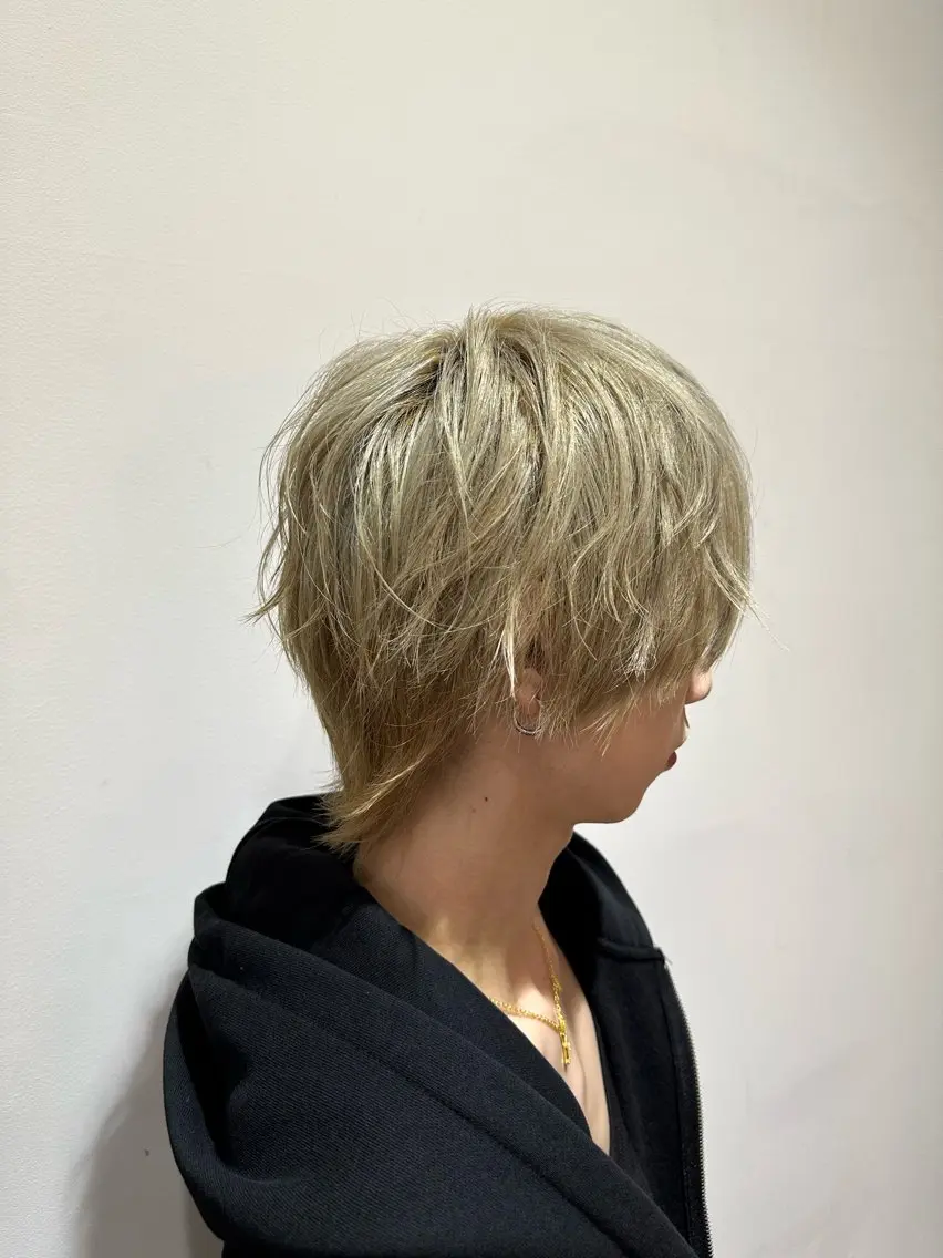 ヘアアレンジ メンズ メンズブリーチ 恵比寿/髪質改善/ レイヤー/森和輝のヘアスタイル
