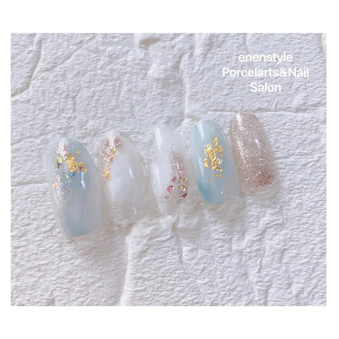 ミディアム ネイル 🐾enen style 🐾のネイルデザイン