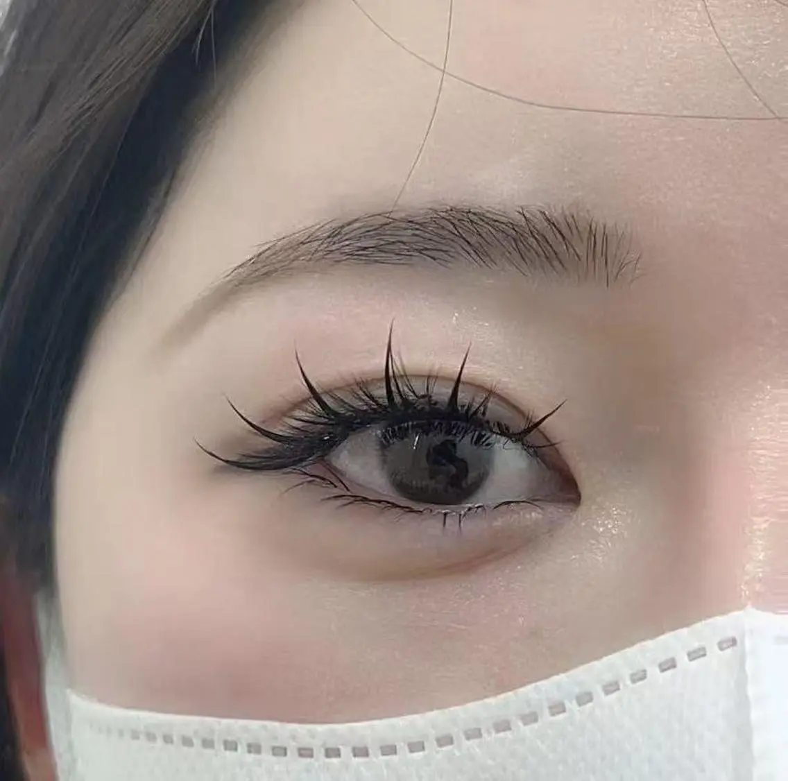 マツエク・マツパ バインドロック 束感まつ毛 フラットラッシュ 韓国風マツエク 下まつげエクステ Ruka🍭ワンホン 漫画🦊マツエク店のマツエク・マツパデザイン