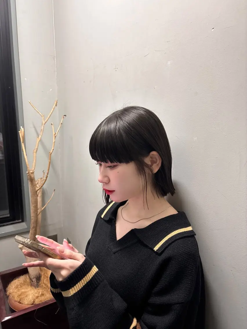 ショート ボブ モリ アヤノのヘアスタイル