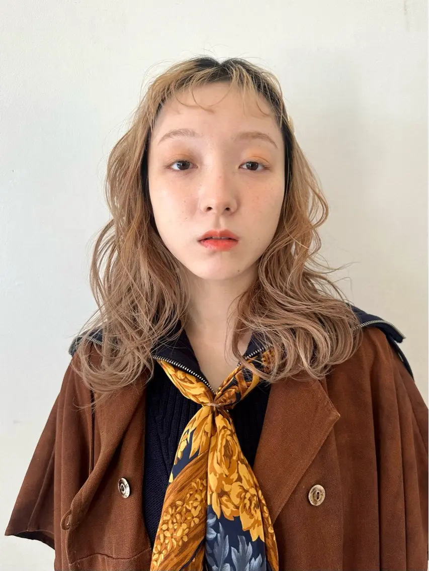 ミディアム カラー ベージュカラー カット ヘアカラー トリートメント Liru:smart salon/茅ヶ崎のヘアスタイル