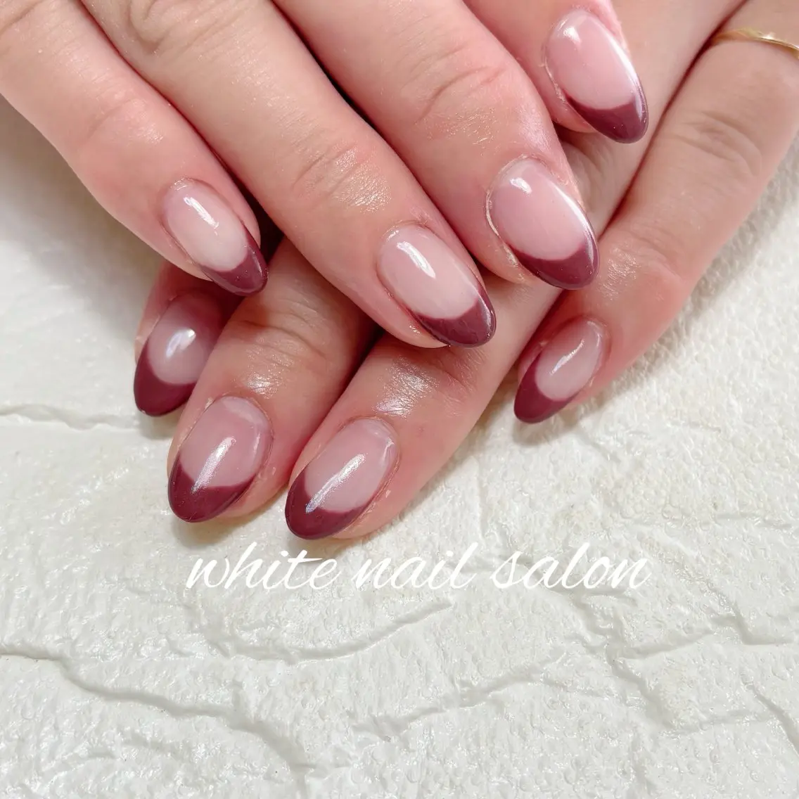 ネイル フットネイル ホワイト ハンドネイル white nail salonのネイルデザイン