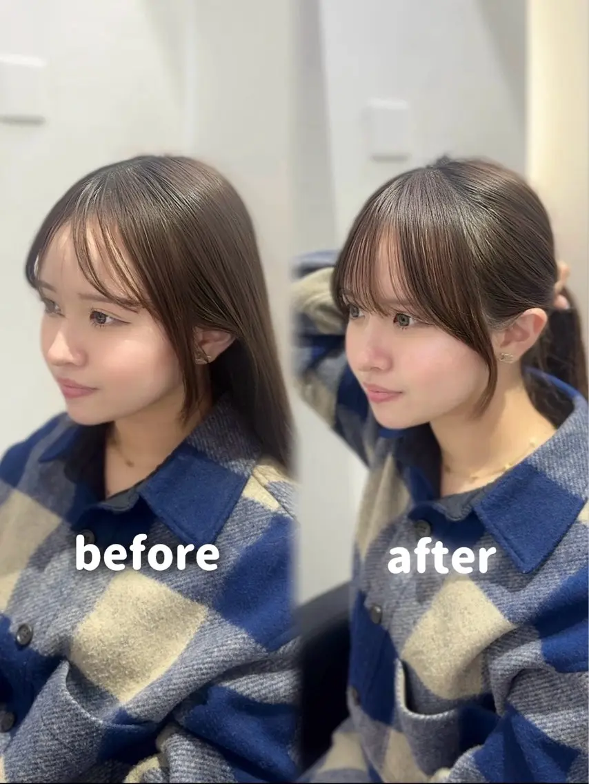 セミロング YUZU🎀顔まわり ×レイヤーカットのヘアスタイル
