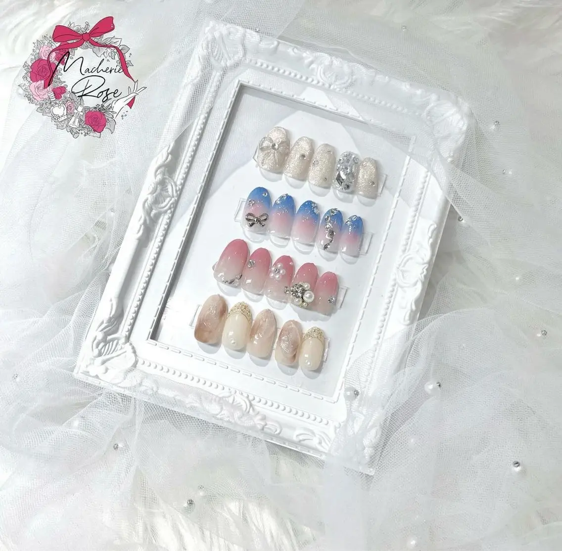 ネイル Macherie Rose Jrのネイルデザイン