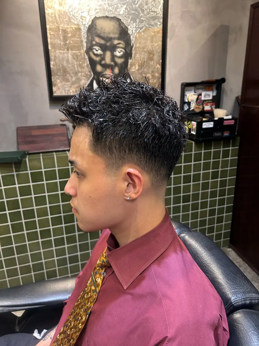 ショート メンズ メンズパーマ 大崎 慎也のヘアスタイル