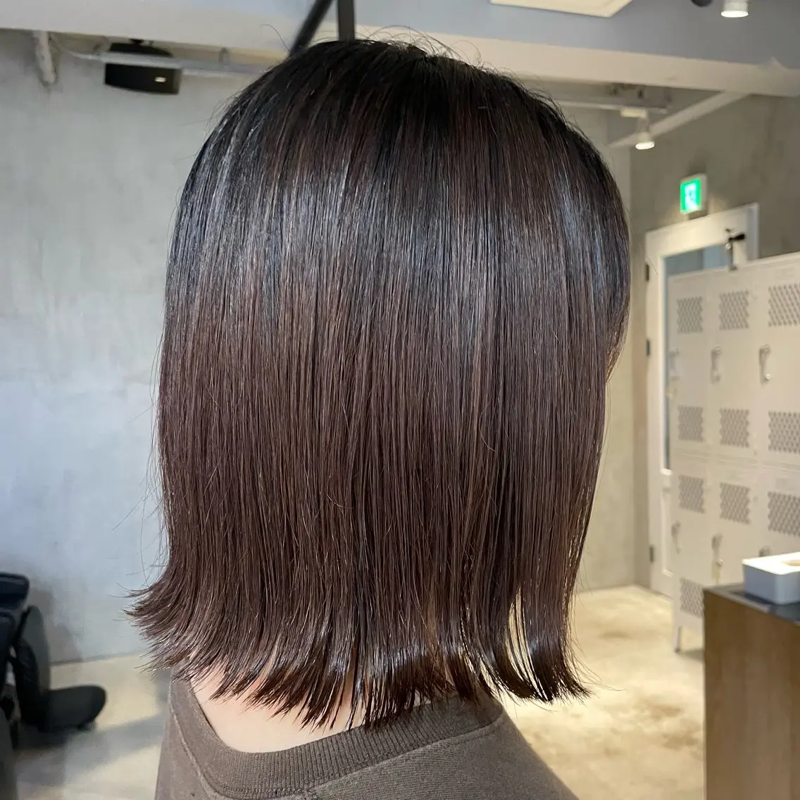ミディアム カラー ブラウンカラー ショコラブラウン ひなた/elima 調布/暖色カラーのヘアスタイル