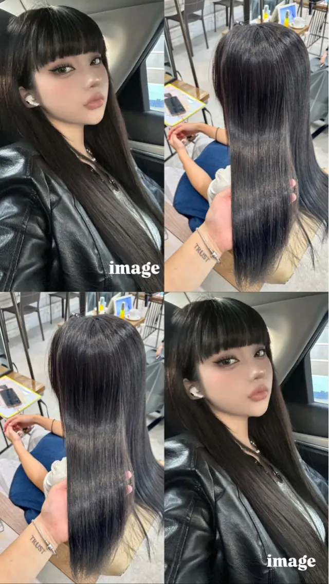 ロング カラー 透明感カラー ブリーチなしwカラー /艶カラー/oukaのヘアスタイル