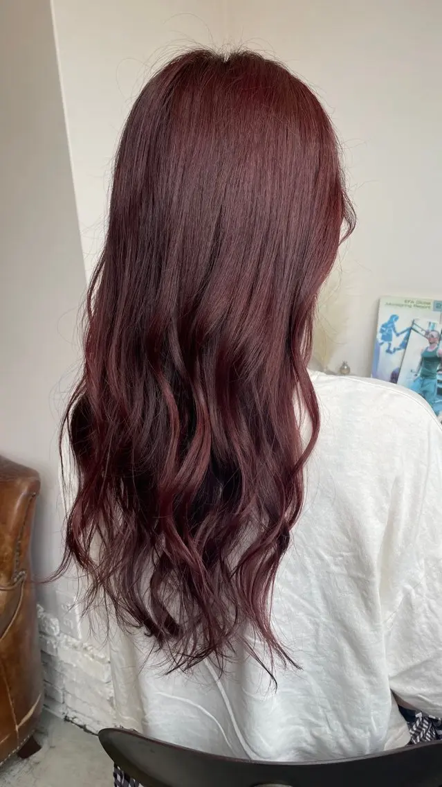 ロング カラー ブリーチ ブリーチなしカラー ★透明感カラー★ ayaka🌹のヘアスタイル