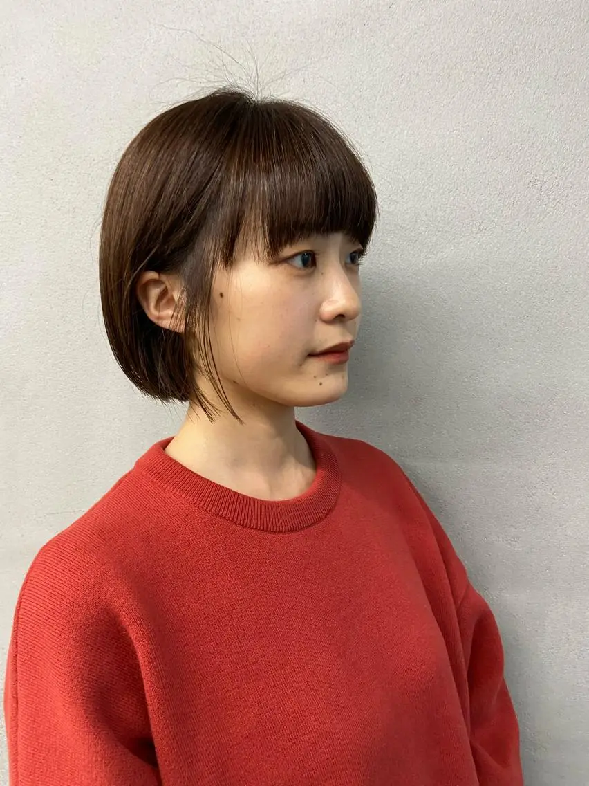 前髪カットの写真