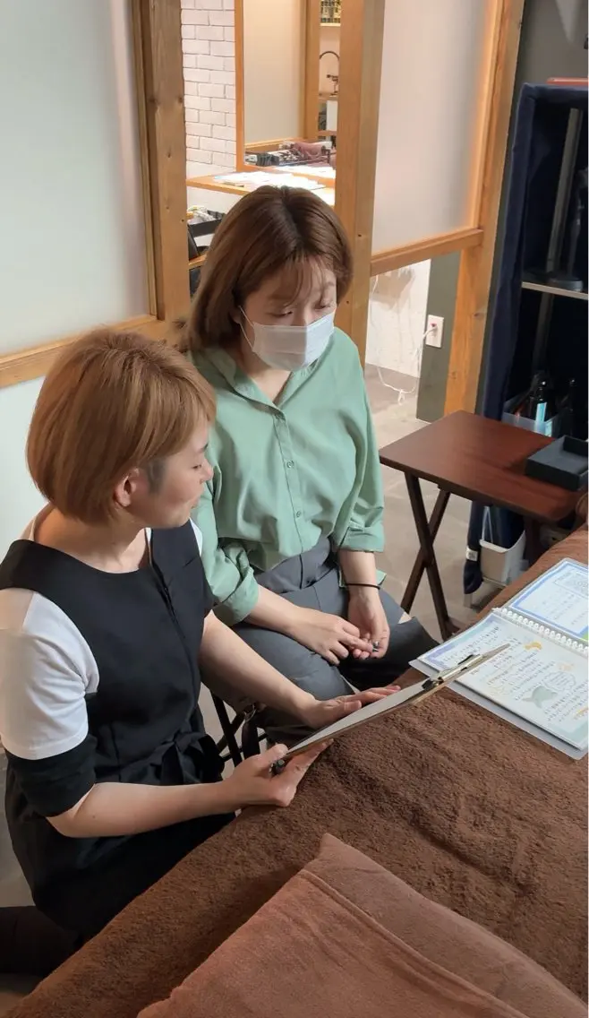 ヘッドスパ 快眠ヘッドスパ はなのなのヘアスタイル
