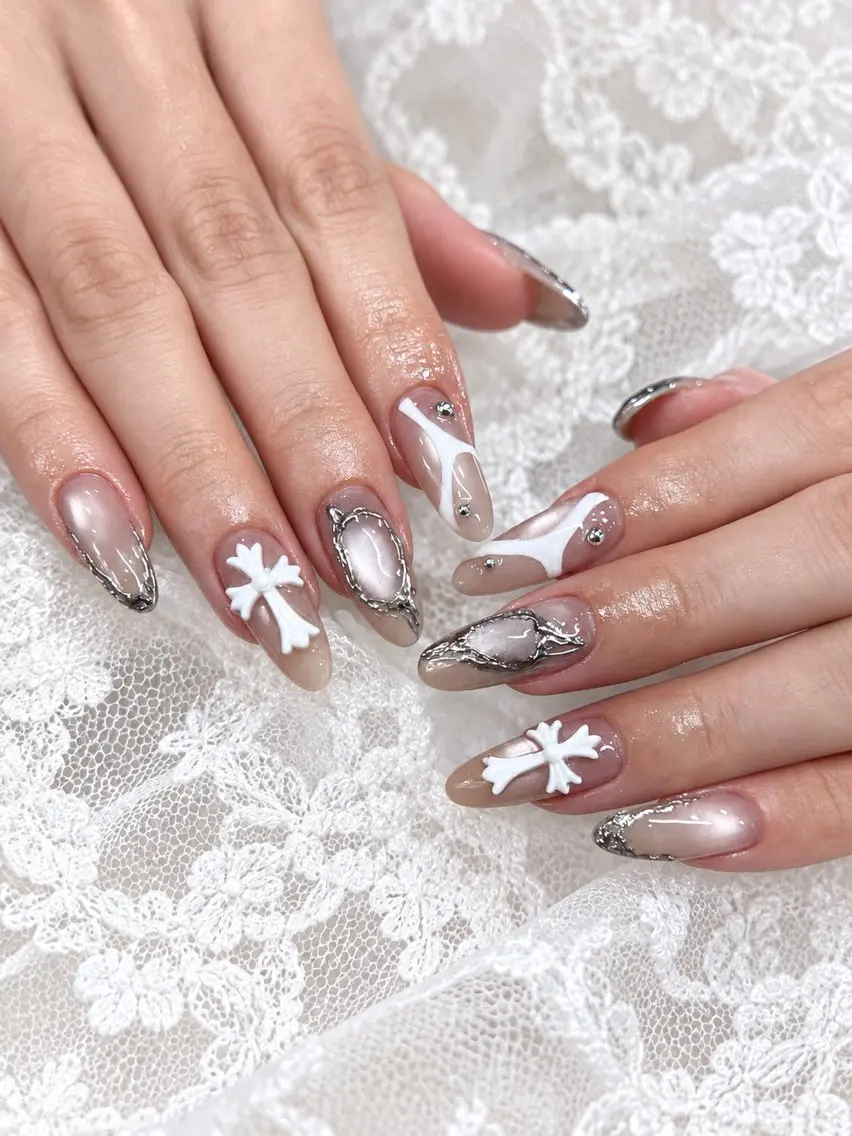 ネイル 韓国ネイル マグネットネイル 持ち込み RINA Nailのネイルデザイン