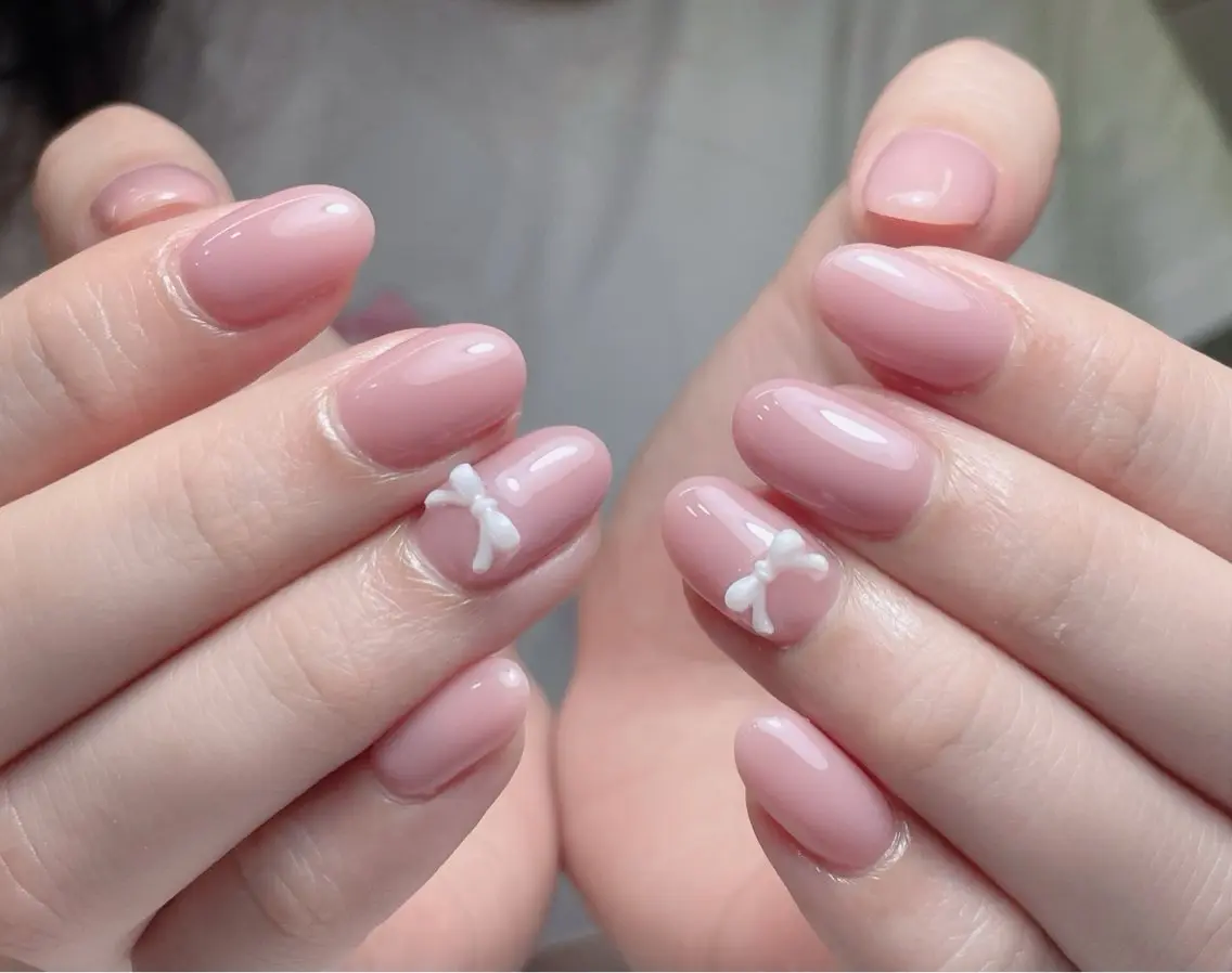 ネイル チークネイル 長さ出し フレンチネイル ジェルネイル 韓国ネイル 中野駅から2分 MEO NAILのネイルデザイン