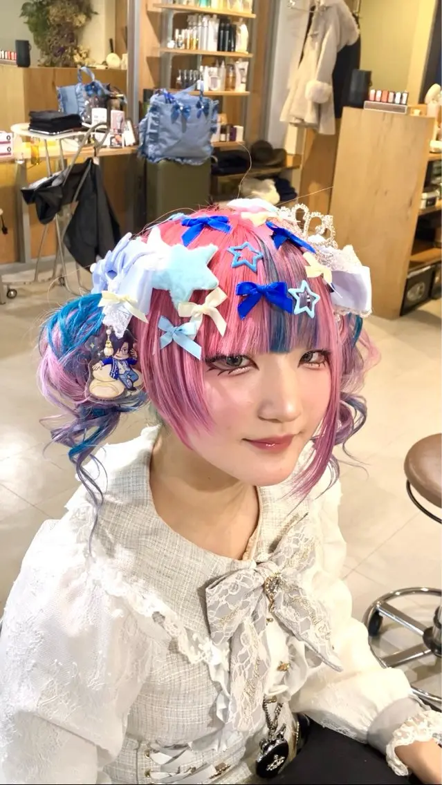 🎀イベント・推し活・ライブ🎀個性派特殊ヘアアレンジ【¥8,800→¥7,700】の写真