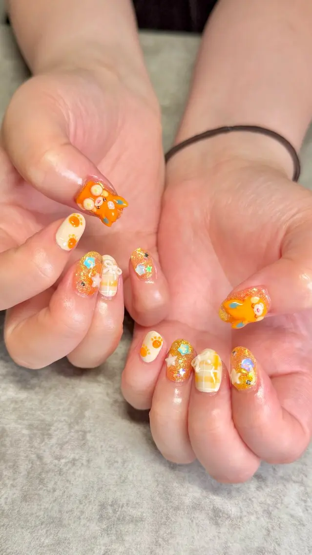 ネイル ハンドネイル ハンドケア shino🌟 痛ネイルのネイルデザイン