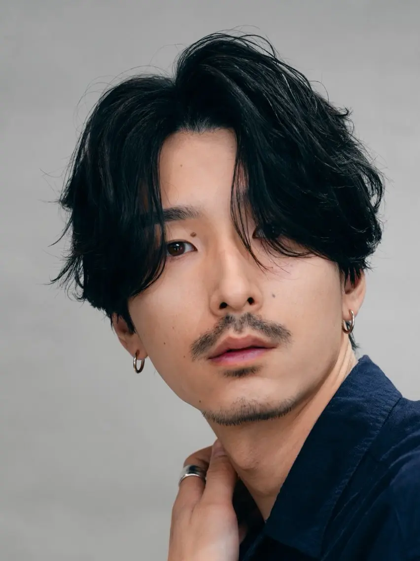 ショート パーマ メンズ 井上  輝香 elima 武蔵小杉のヘアスタイル