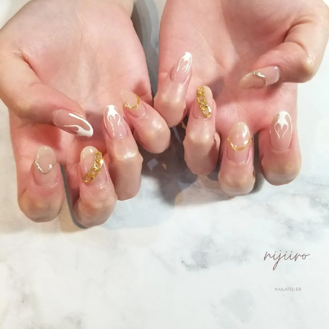 ネイル ハンドネイル nijiiro🌈 サトウのネイルデザイン