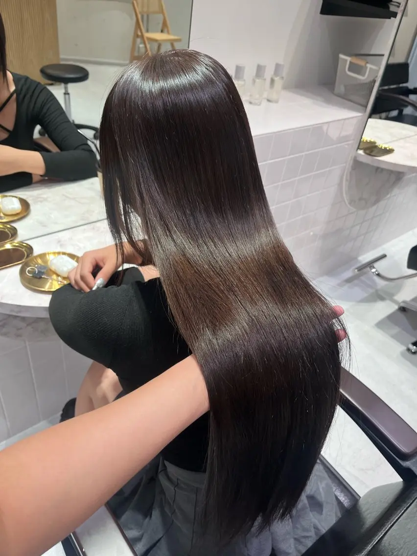 ロング カラー 髪質改善 透明感カラー 💎飯塚ゆうきのヘアスタイル
