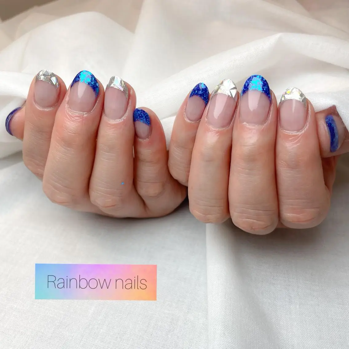 ネイル ハンドネイル Rainbow nailsくろちゃんのネイルデザイン
