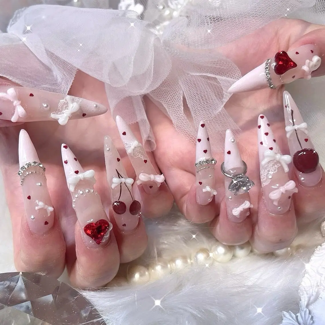 ネイル フットネイル フレンチネイル ジェルネイル 韓国ネイル マグネットネイル ハンドネイル Ribbonnail salonのネイルデザイン