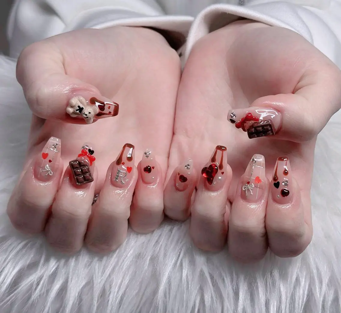 ネイル フレンチネイル ジェルネイル ハロウィン 韓国ネイル マグネットネイル ハンドネイル H.baby Nail Salonのネイルデザイン