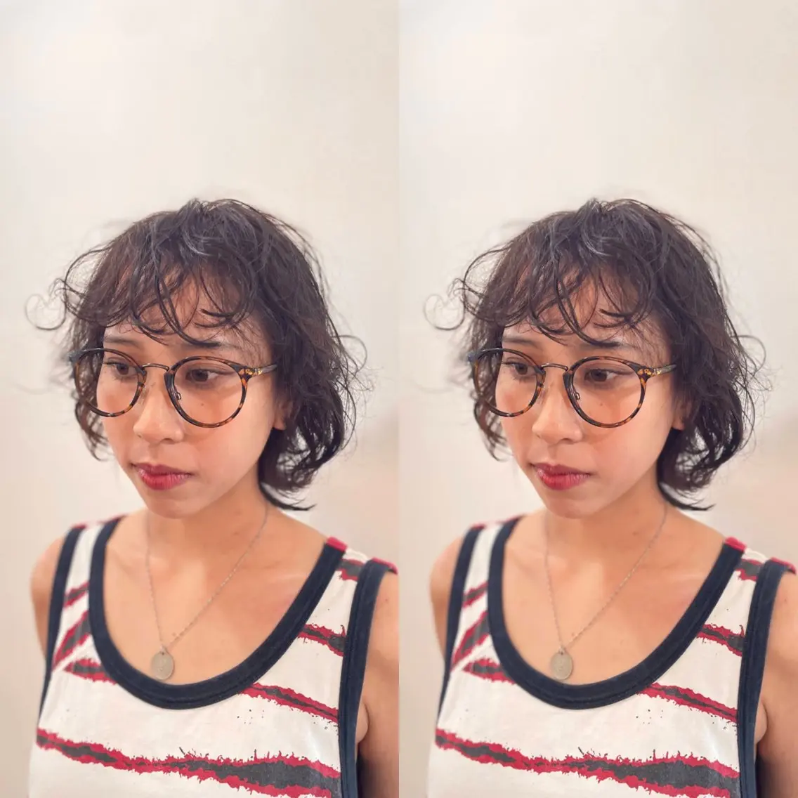ミディアム カラー パーマ ミディアムパーマ ウルフカット デジタルパーマ fulam － KAEDEのヘアスタイル
