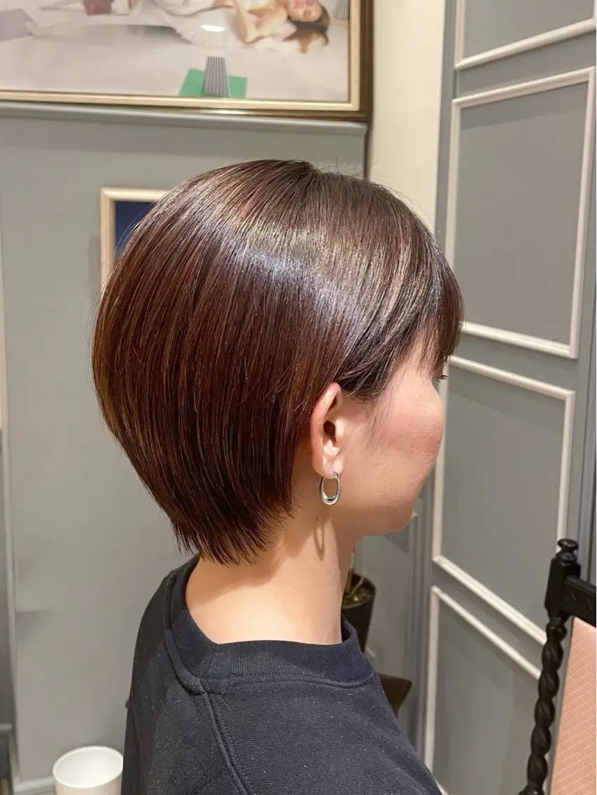 ショート ショートヘア 小顔カット 大阪梅田/ショート ボブ/イナバリヤトのヘアスタイル