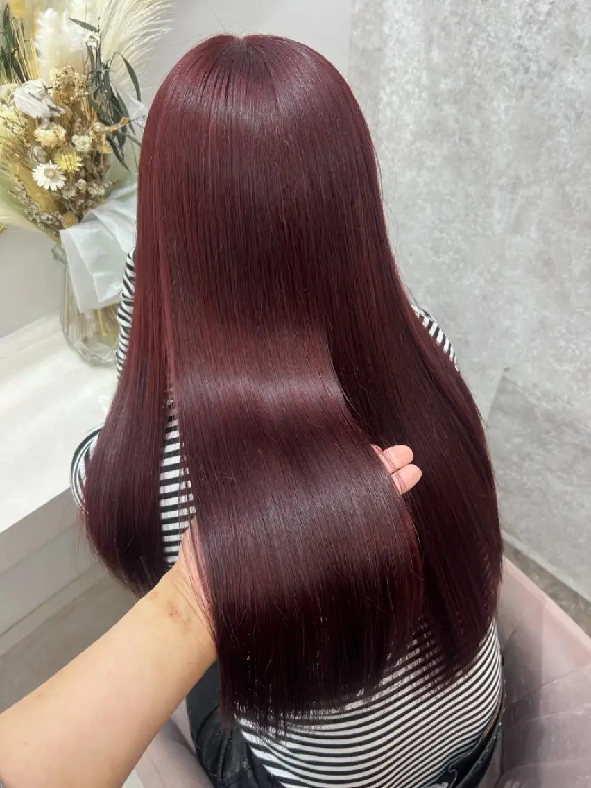 ロング カラー ‪💄心 葉/大宮 /ワンカラー🖤のヘアスタイル