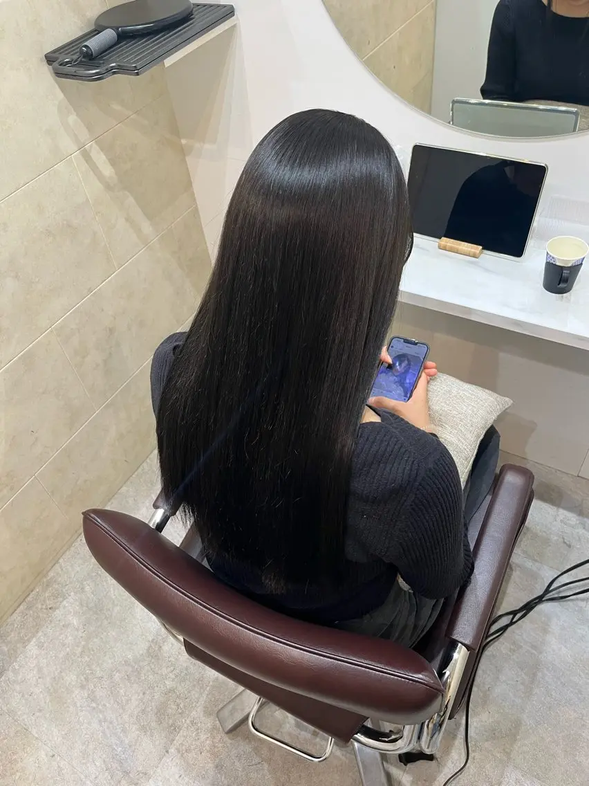 ロング カラー カット ヘアカラー トリートメント 【髪質改善　艶髪】 布川　莉穂のヘアスタイル