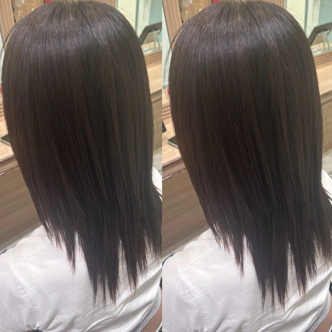 セミロング 縮毛矯正 トリートメント ☁🫧縮毛矯正 /沖春奈🪽🫧のヘアスタイル