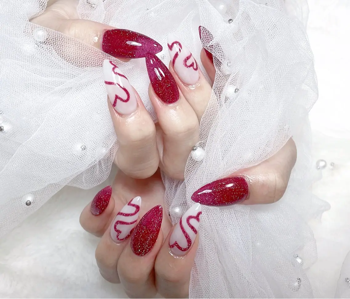 ネイル アートネイル フットネイル ジェルネイル マグネットネイル 持ち込み B·U Nail大宮 長さだし専門店のネイルデザイン