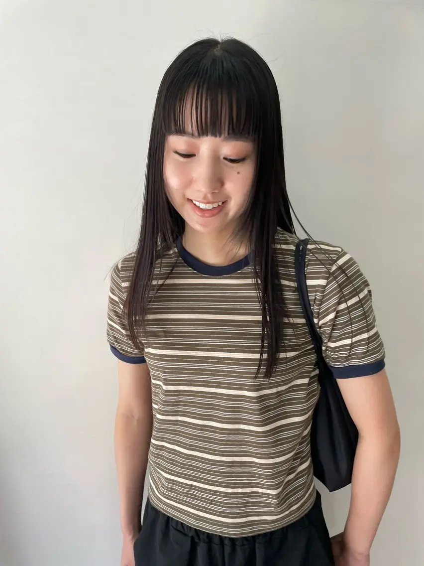 セミロング カラー パーマ ヘアアレンジ メンズ ストレートパーマ カット 縮毛矯正 トリートメント tatsumi/ボブ ウルフ/レイヤーのヘアスタイル