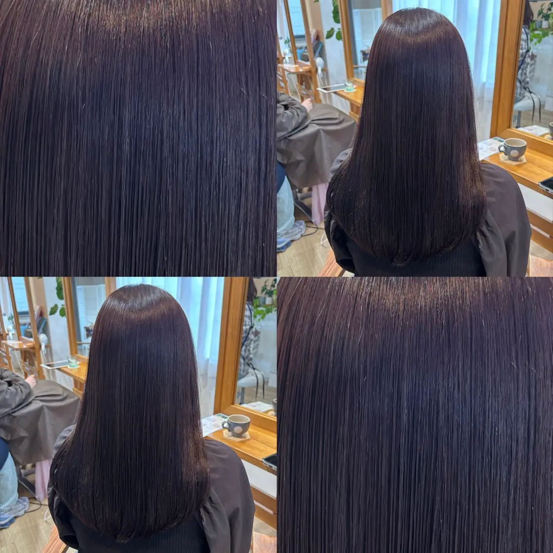 ロング カラー グレージュ ラベンダーカラー ラベンダーグレージュ ラベンダーグレー ヘアカラー トリートメント RINNO🌷透明感 カラー/髪質改善のヘアスタイル