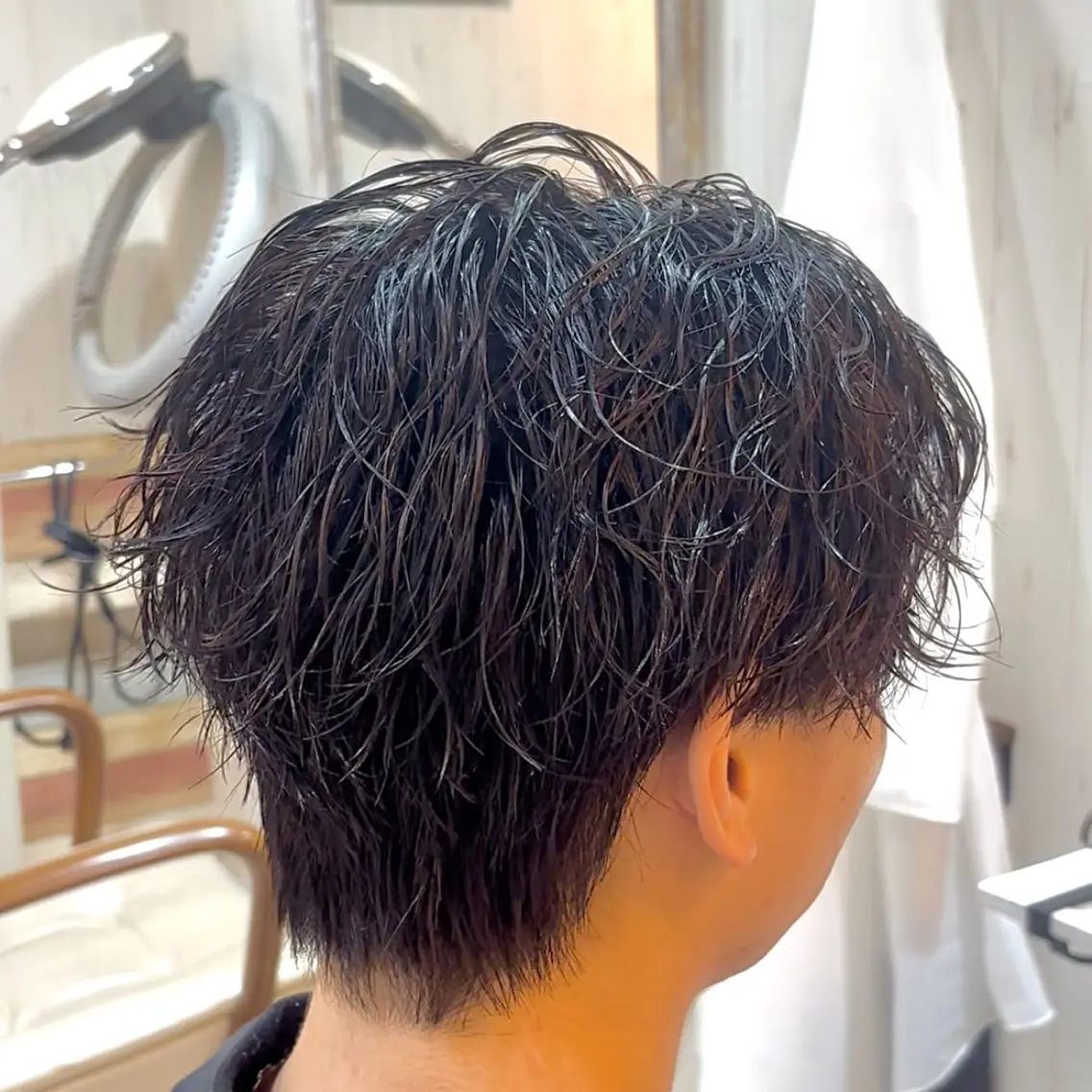 ショート メンズ ビジネス メンズパーマ 💥桜木町メンズ専門 💥ルキのヘアスタイル