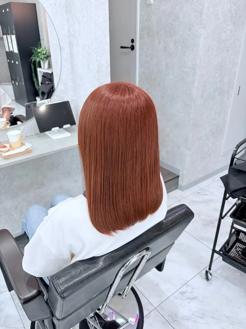 ミディアム 🦋ハイトーン🦋 石山 希理🦋のヘアスタイル
