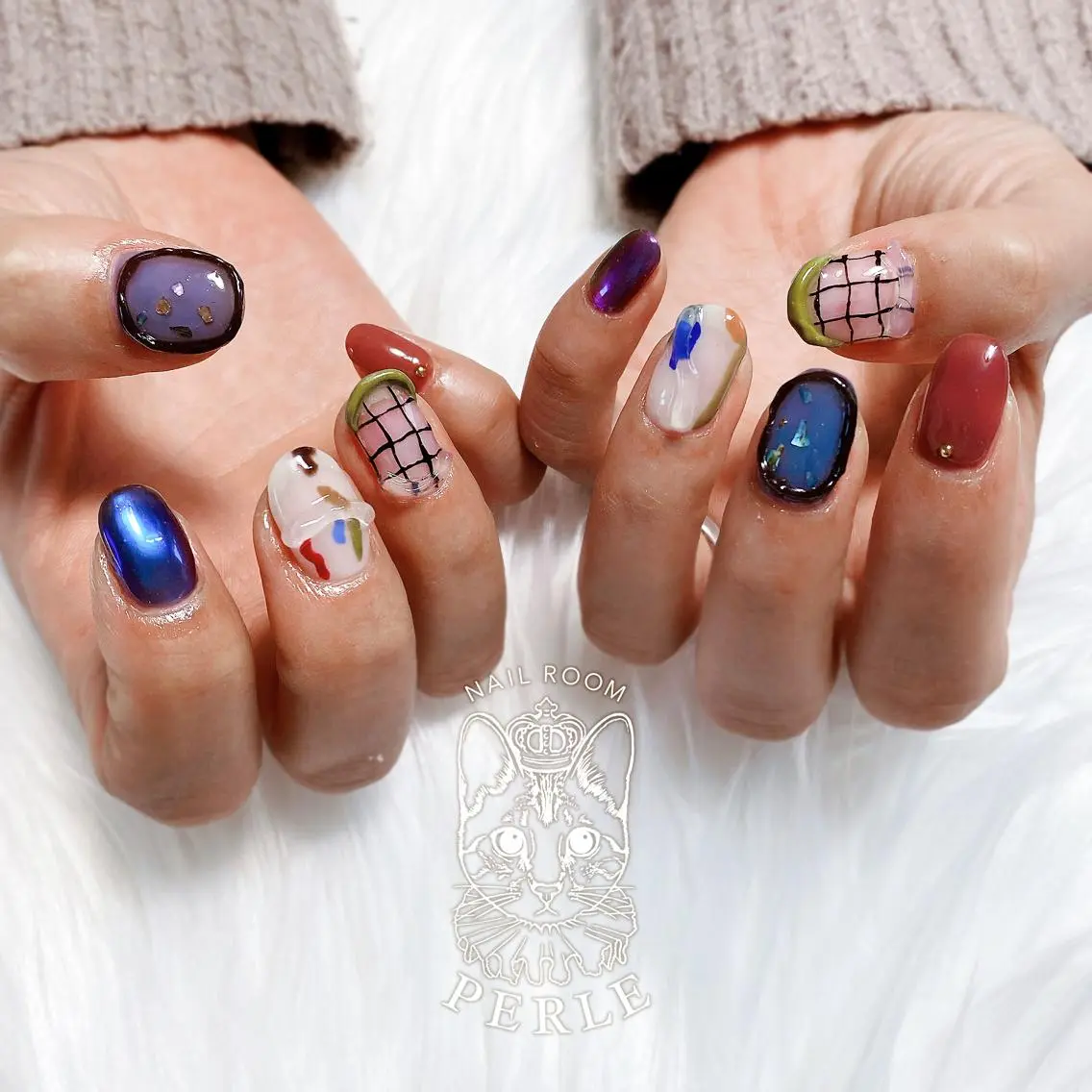 ネイル ハンドネイル nail room Perleのネイルデザイン