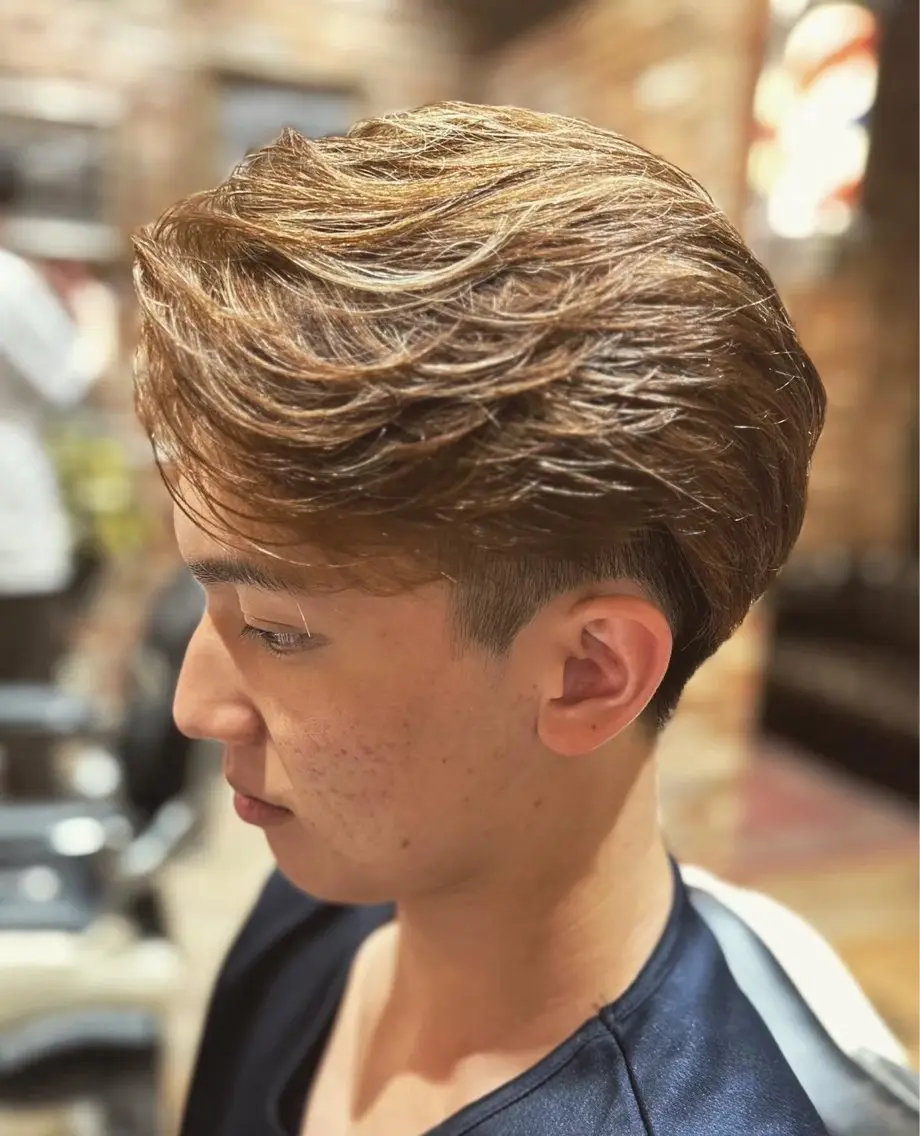 セミロング カラー ヘアアレンジ メンズ ⚡️メンズ特化⚡️ 倉林 隼大のヘアスタイル