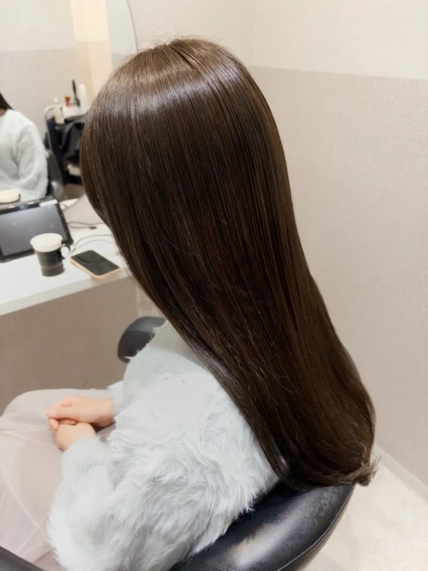 ロング カラー ブラウンカラー チョコレートブラウン カット ヘアカラー トリートメント 女性リピ90%🍨 🩷佐藤みずきのヘアスタイル