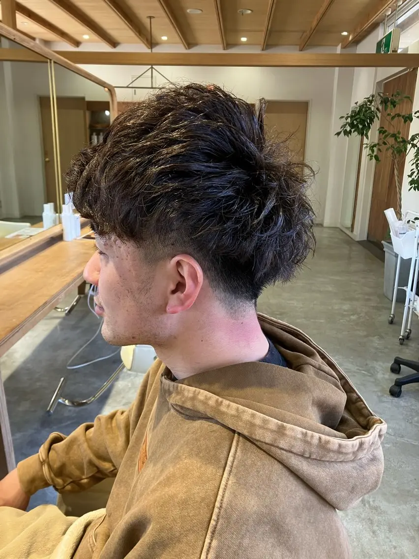 ショート メンズ カット 佐藤 悠生 メンズパーマ.カットのヘアスタイル