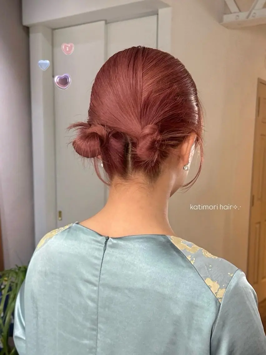 ミディアム ヘアアレンジ ヘアセット 暖色カラー/レイヤー 🌙 オノユリカのヘアスタイル